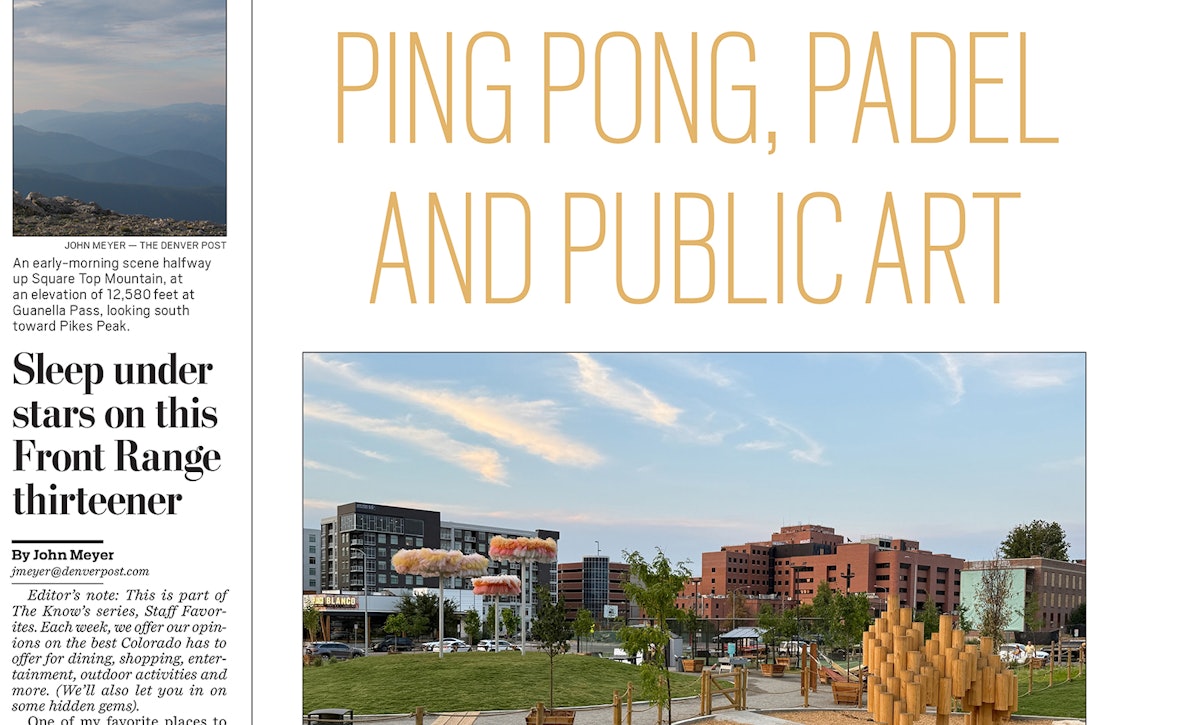 Cloud 9 Park in Denver Post: City's First Padel Courts