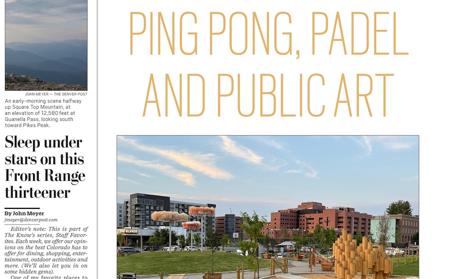 Cloud 9 Park in Denver Post: City's First Padel Courts