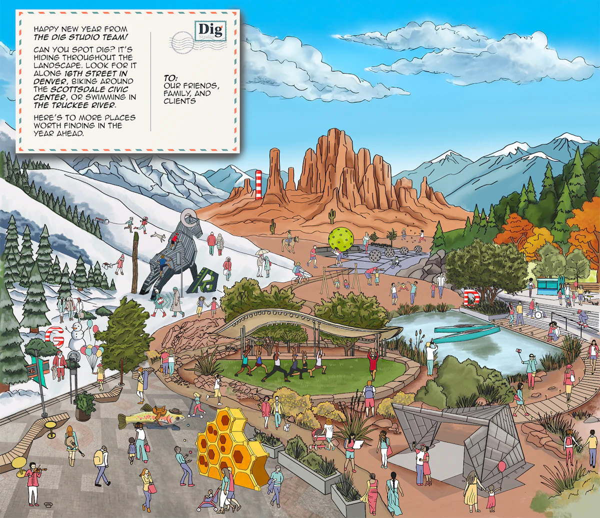 Happy New Year! Can you spot Dig?