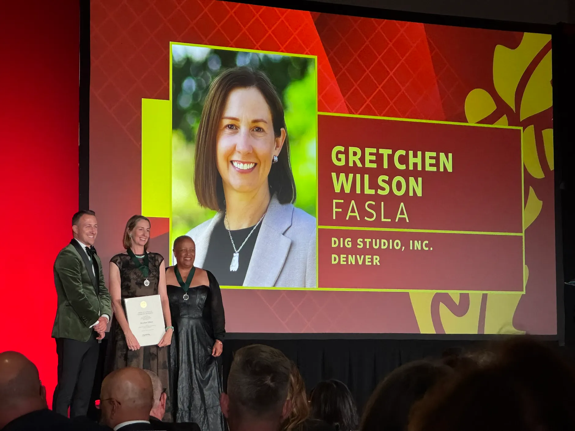 Gretchen Wilson Named Fellow and National ASLA President