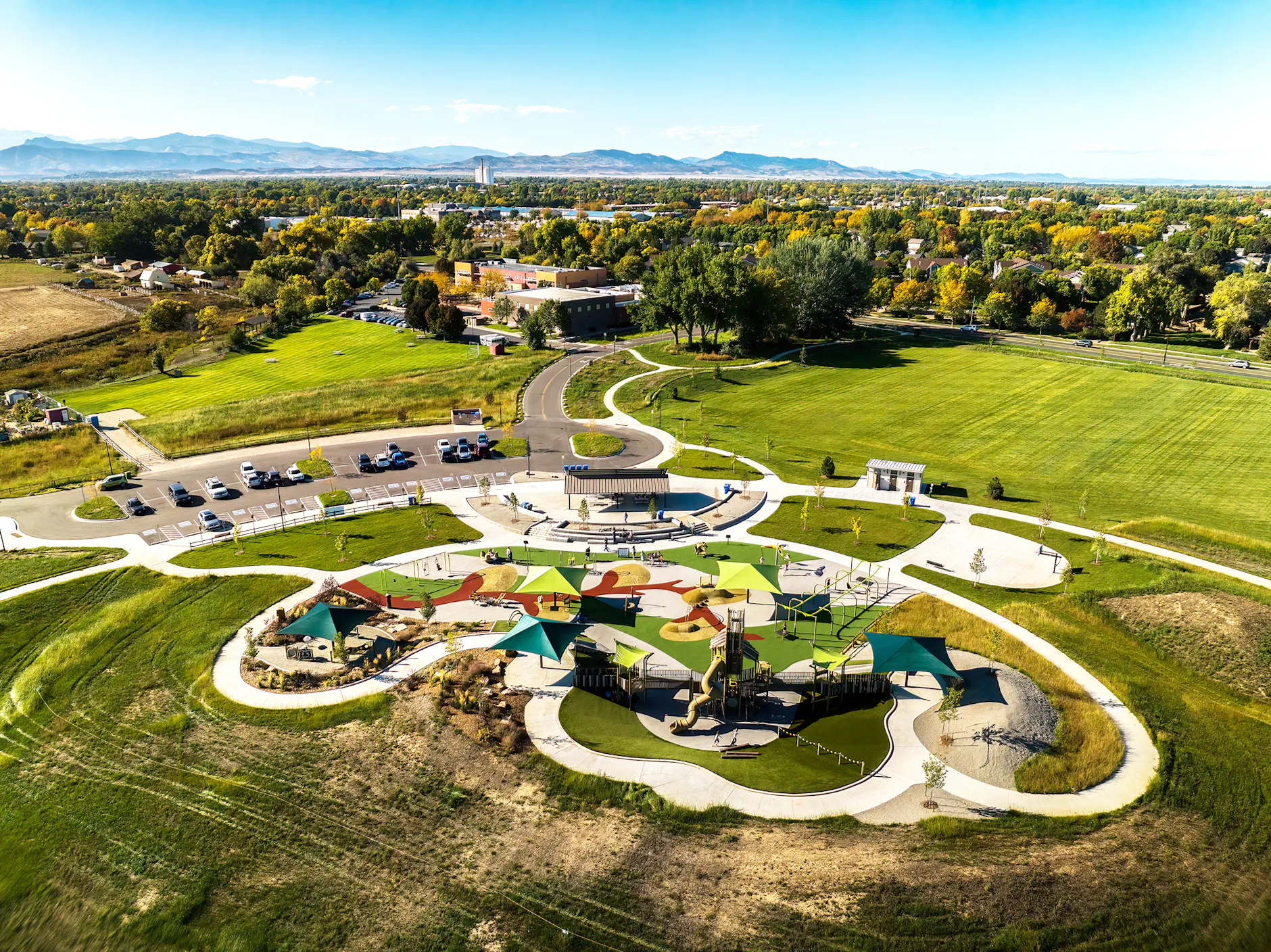 Willow Bend Park in Loveland CO All Abilities Play