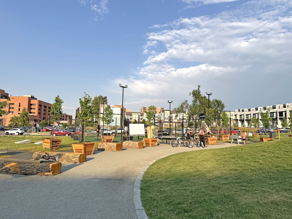 Cloud 9 temporary park at the 9CO development in Denver, CO