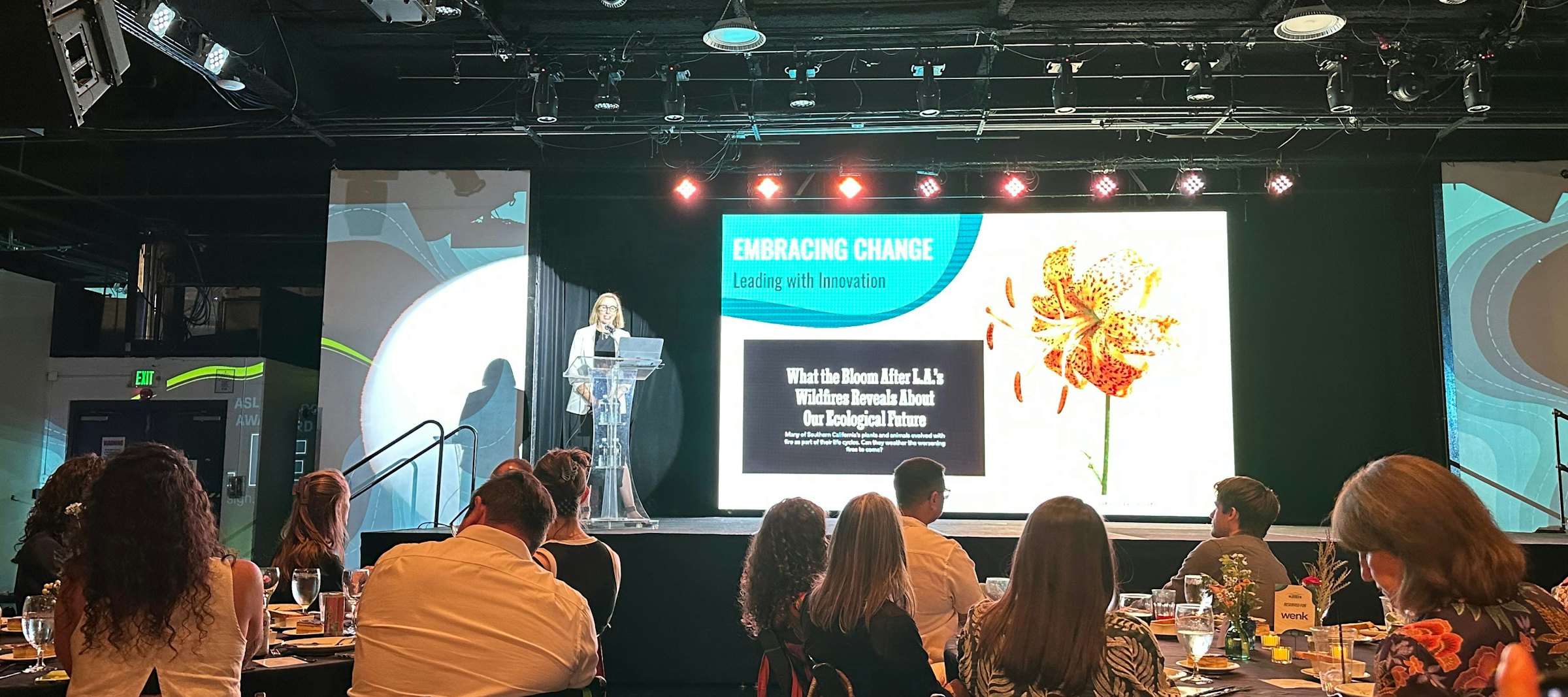 ASLA President-Elect, Gretchen Wilson, presenting her talk on 