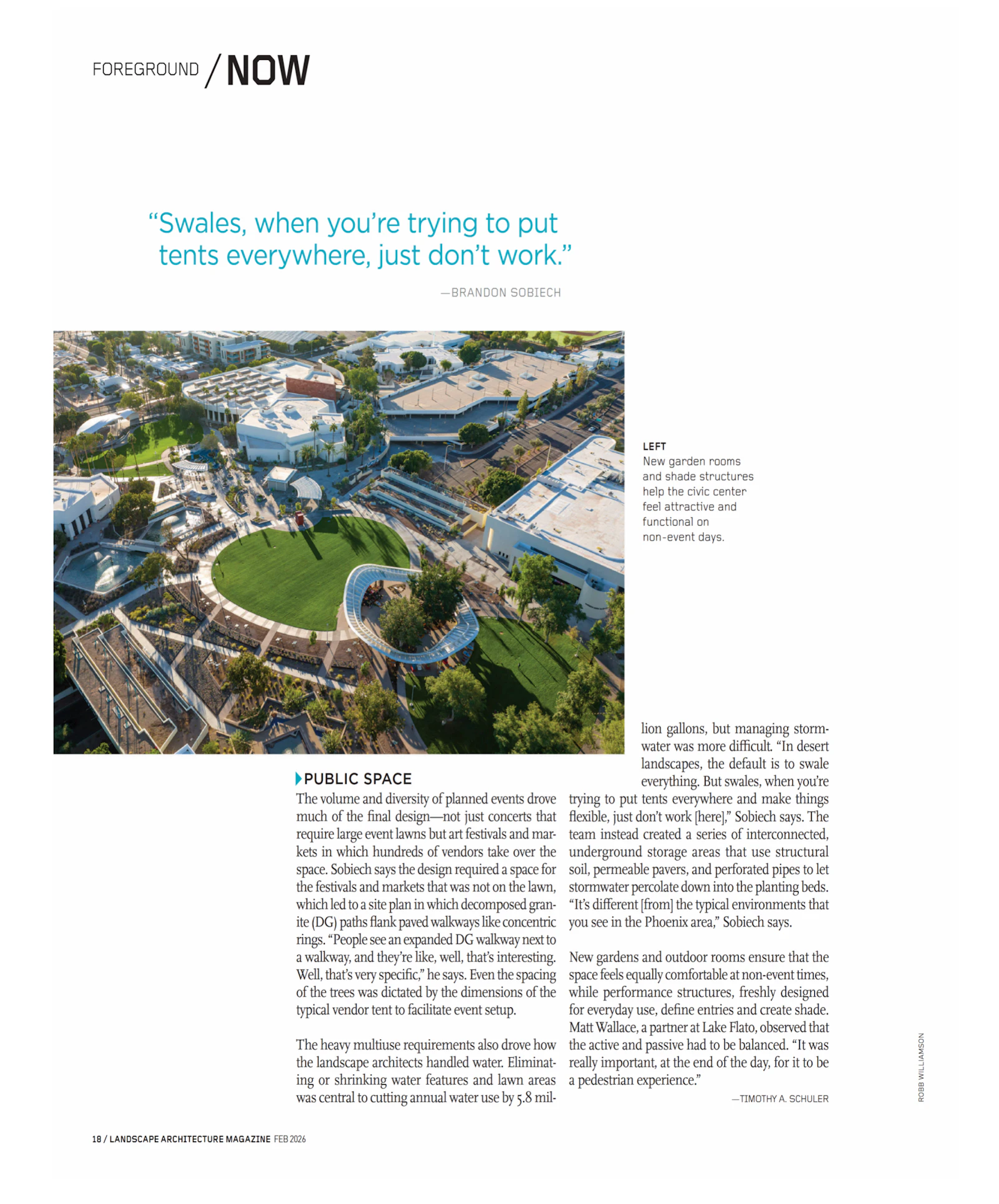 Scottsdale Civic Center in Feb 2026 Landscape Architecture Magazine