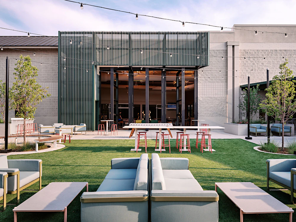 Outdoor play area at Relish