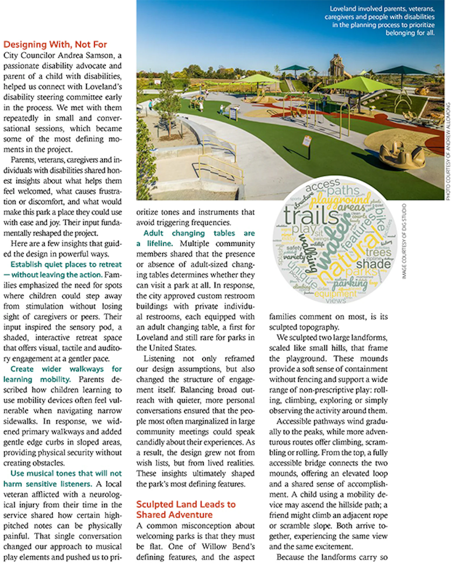 Willow Bend Park Featured in Parks & Recreation Magazine