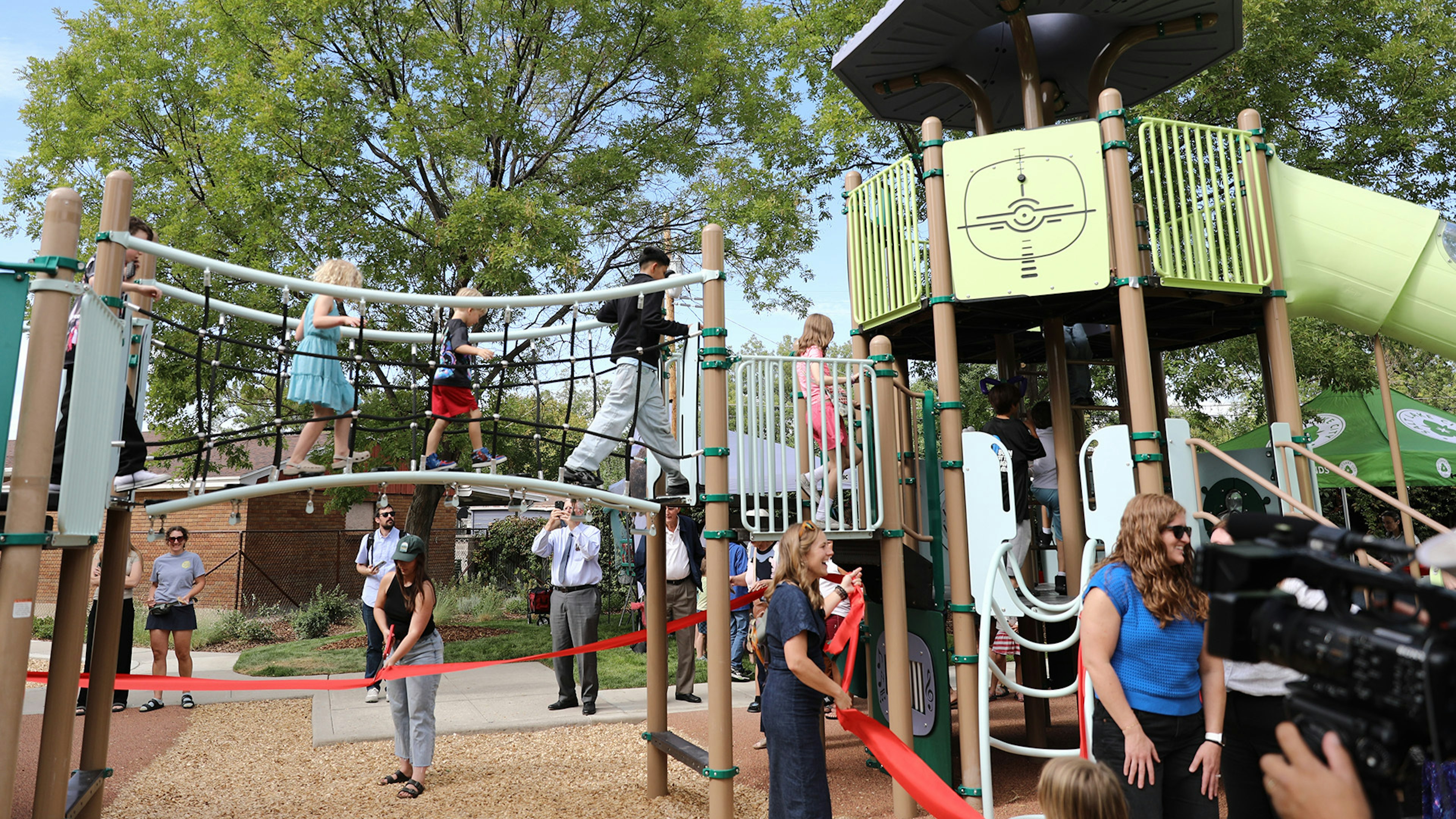 A renovated Steenblik Park re-opens in the Rose Park neighborhood of Salt Lake City, UT